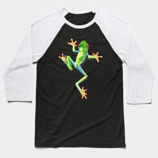 Leaping green tree frog Baseball T-Shirt